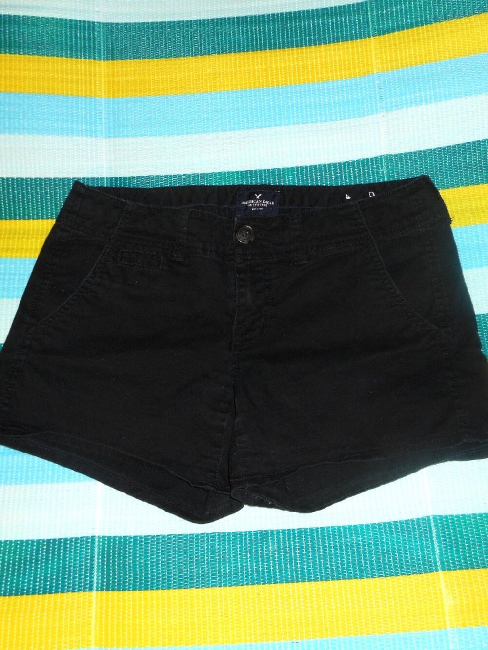 American Eagle Women's Black Shortie Stretch Shorts *Tag Size: 4
